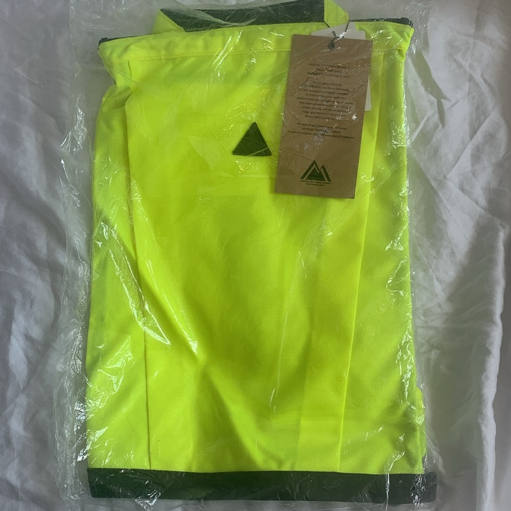 NWT! Japanese design 14L neon yellow Backpack